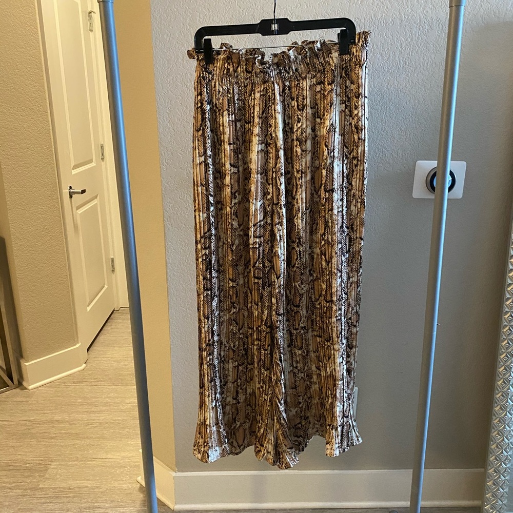 Snake print pants